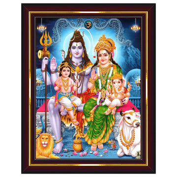 Shiv Ji Parivar / Lord Shiva Family Photo Frame